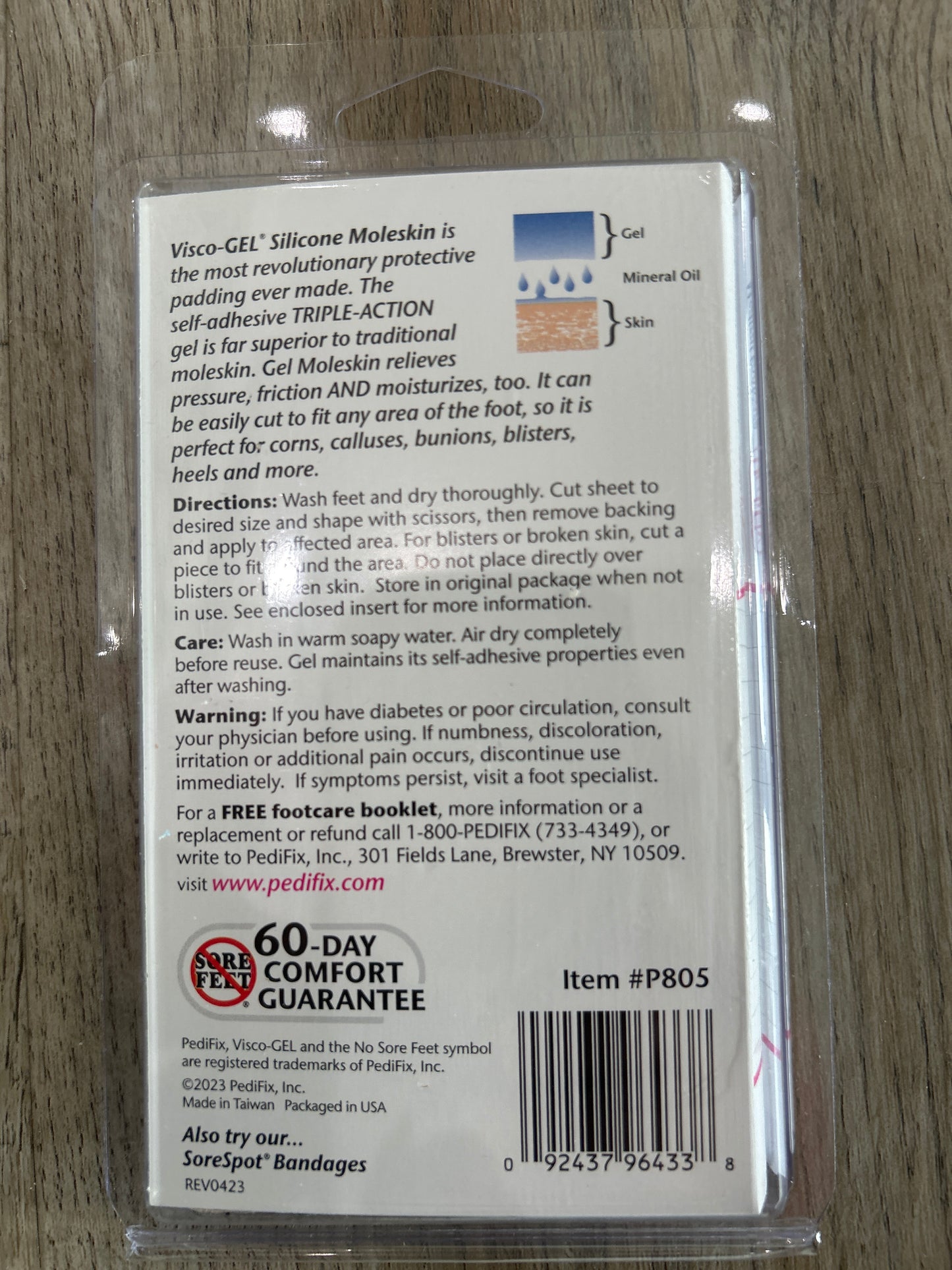 PediFix Visco-Gel Silicone Moleskin Protective Padding