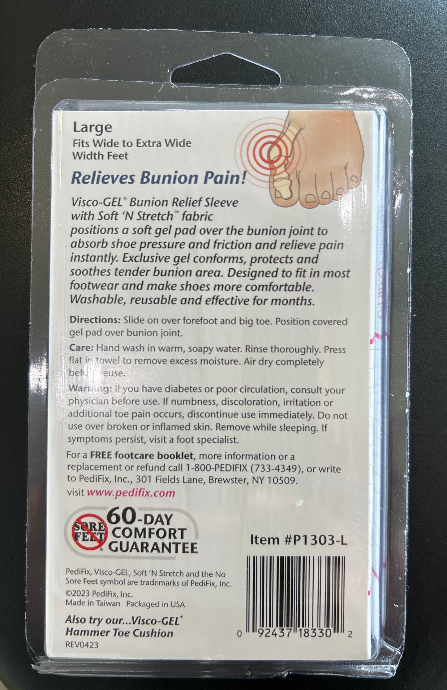 PediFix - Visco-Gel Bunion Relief Sleeve