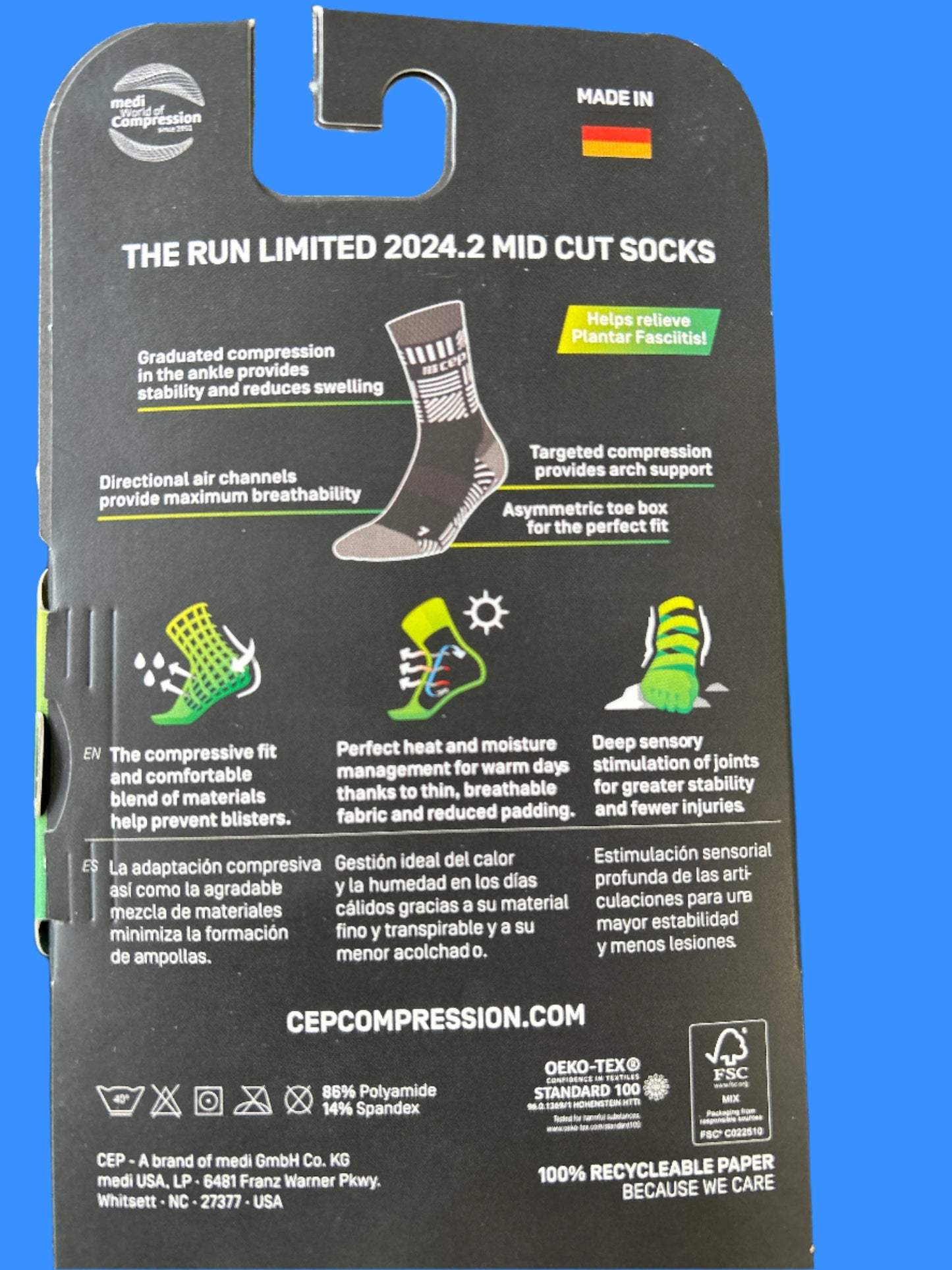 CEP The Run Compression Mid Cut Socks - Women