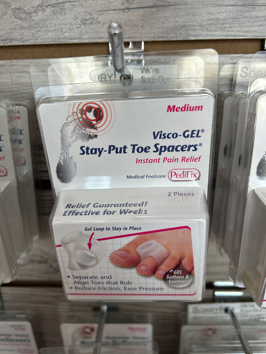 PediFix Visco-Gel Stay-Put Toe Spacers