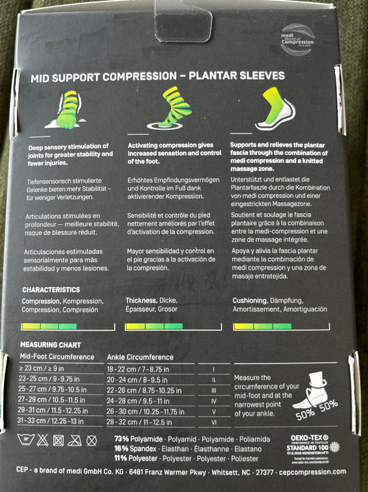 CEP Mid Support - Compression Plantar Fasciitis Sleeves