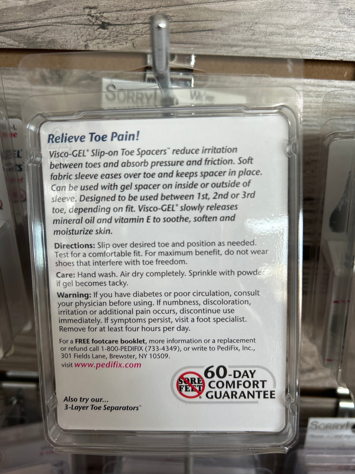 PediFix - Visco-Gel Slip-on Toe Spacers