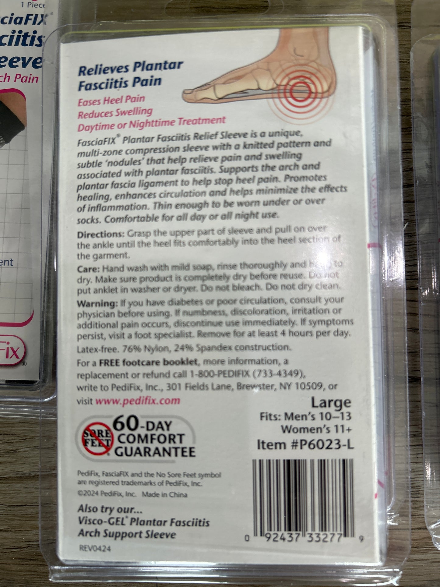 PediFix FasciaFix Plantar Fasciitis Relief Sleeve
