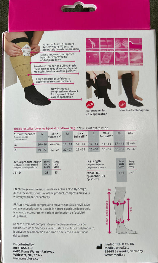 Medi Circaid Juxtalite & Juxtalite HD Short 28cm Compression System