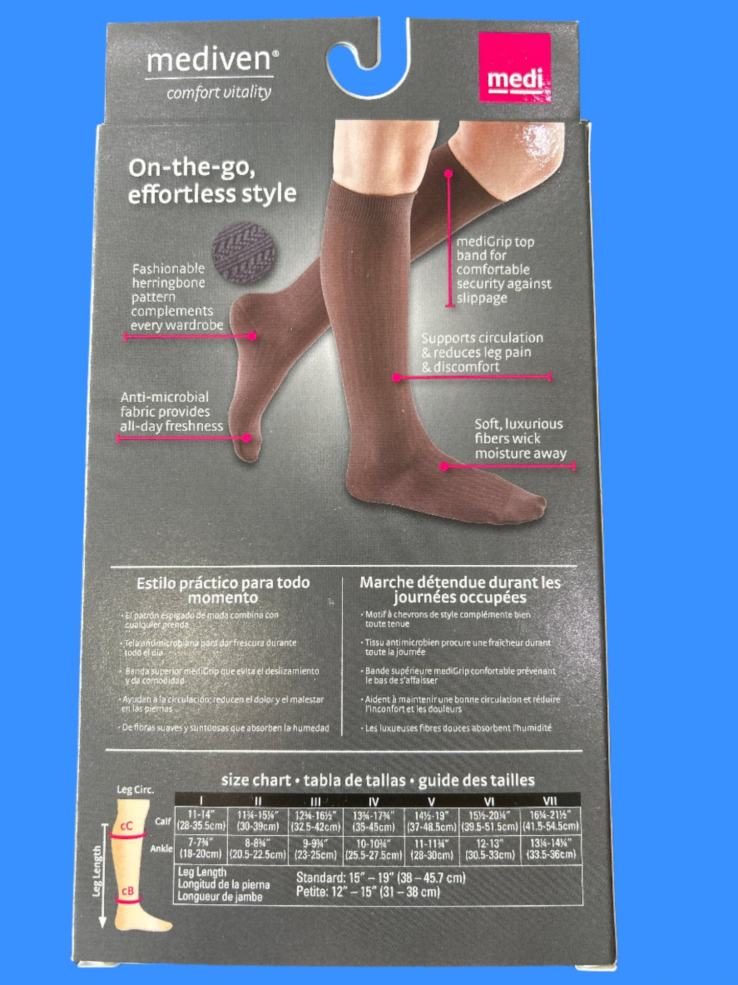 Medi Mediven Comfort Vitality Compression Dress Sock 15-20mmHg