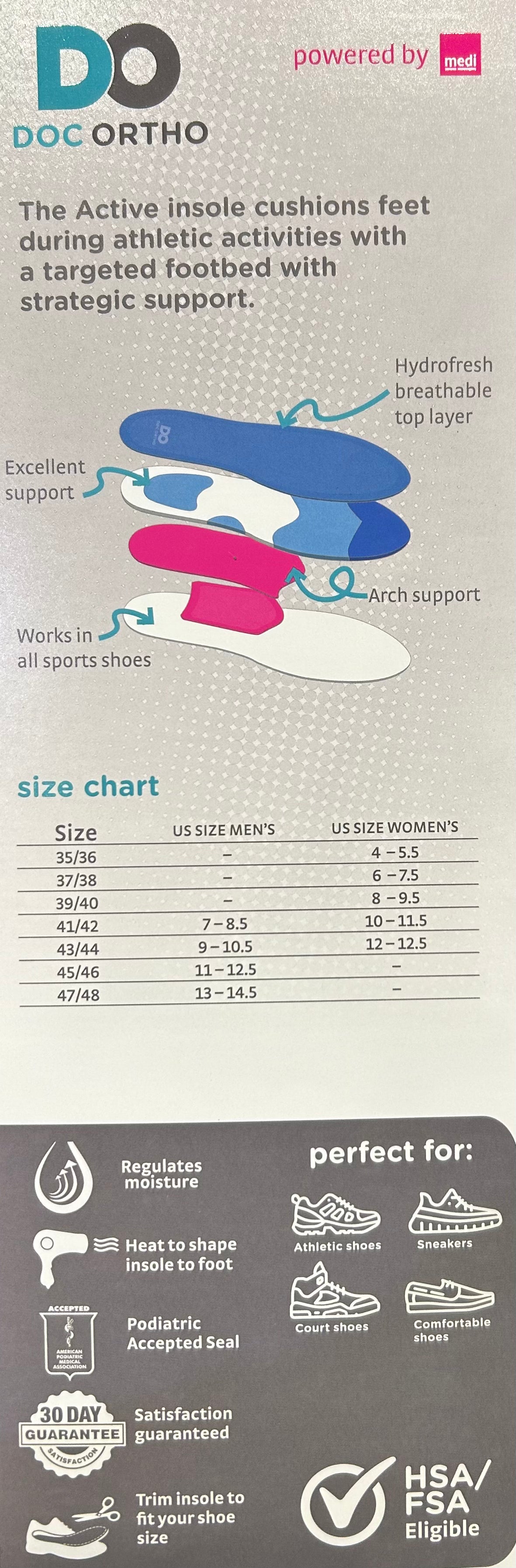 Doc Ortho Active Foot Supports