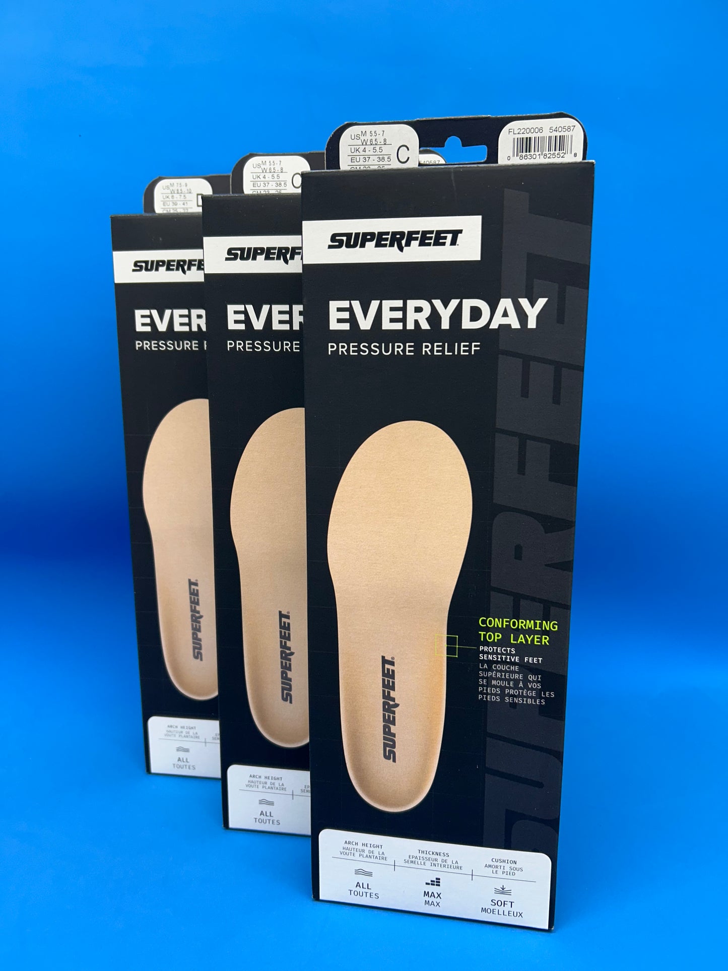 Superfeet Diabetic Foot Insoles, Bundle