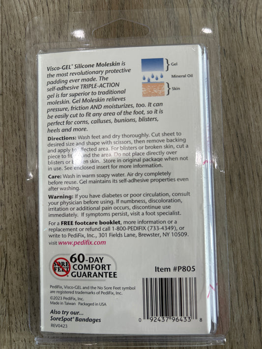 PediFix Visco-Gel Silicone Moleskin Protective Padding