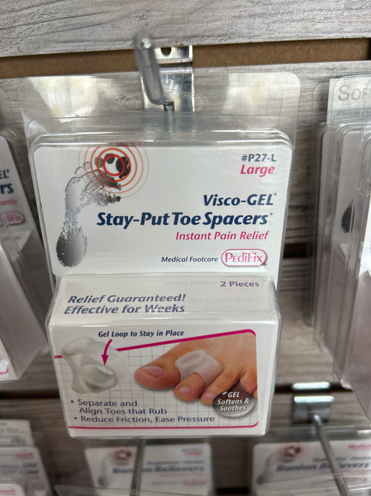 PediFix Visco-Gel Stay-Put Toe Spacers