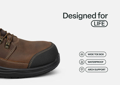 Orthofeet-Graphite Hands-Free Work Boots